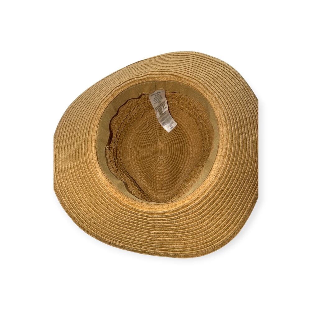 Eddie Bauer Panama Packable Straw Sun Hat, Women’s Size S/M, Colorful Band - Picture 3 of 3